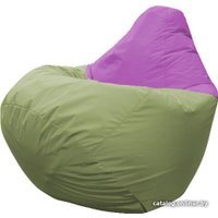 Кресло-мешок Flagman Груша Марсель Г2.1-441 (оливковый/фиолетовый)