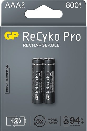 

Аккумулятор GP ReCyko Pro AAA 800mAh 2 шт. 85AAAHCB-EB2