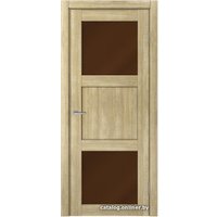 Межкомнатная дверь MDF-Techno Dominika 805 80x200 (дуб дорато, стекло лакобель коричневый)