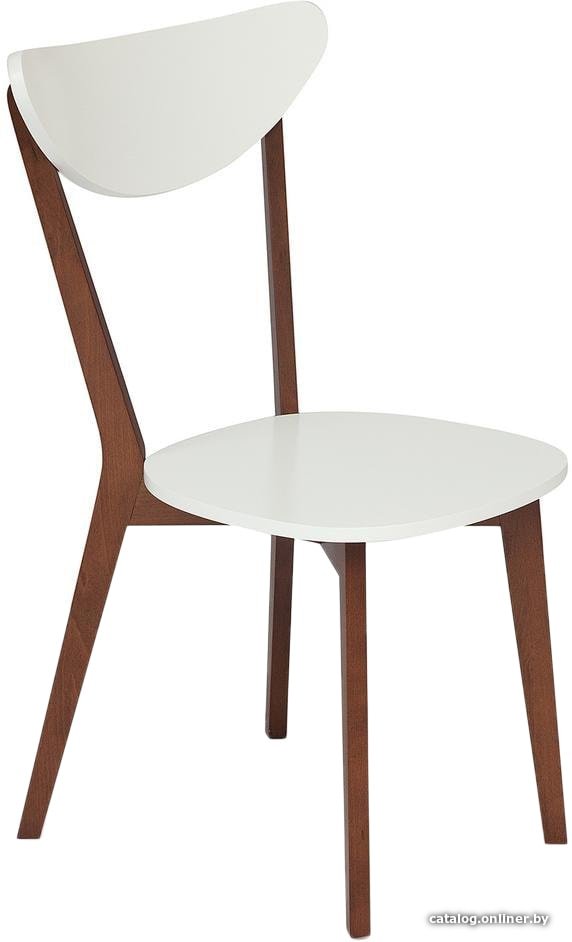 Стул TetChair Maxi жесткое сиденье (белый/бук коричневый)