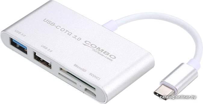 Док-станция USBTOP USB3.1 Type-C - USB2.0/USB3.0/microUSB/TF/SD