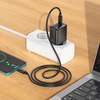 Сетевое зарядное Hoco CS24A USB Type-C (черный)