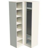 Шкаф распашной ДСВ МС Мори угловой МШУ 940 (сатин)