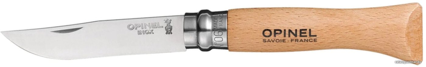 Складной нож Opinel N°6 нержавеющая сталь (бук)