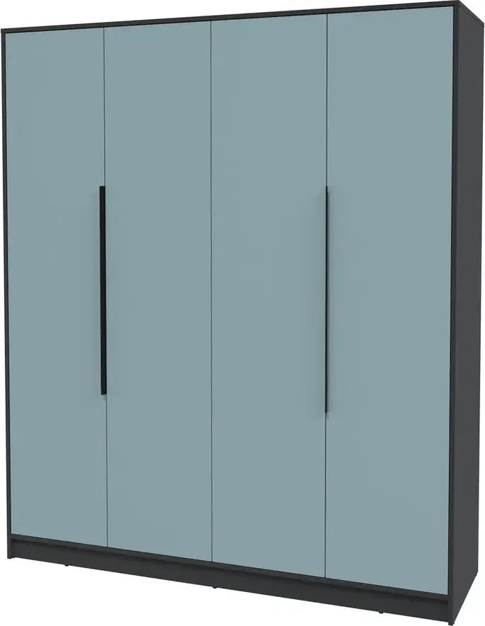 

Шкаф распашной Интерлиния Концепт КТ-Ш4 Глосс (антрацит/океан)