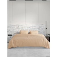 2-спальный комплект постельного белья Loon Adelina (2-спальный, наволочка 50x70, бежевый)