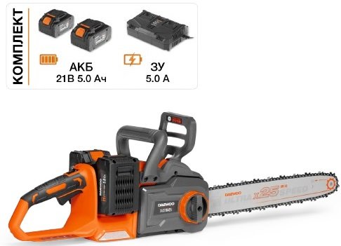 

Аккумуляторная пила Daewoo Power DACS 1642Li Set (с 2-мя АКБ)