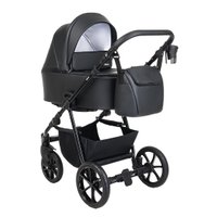 Универсальная коляска Pituso Tossa 2 в 1 (кожа, black)