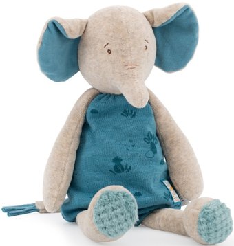 Классическая игрушка Moulin Roty Слоник в цилиндре 669021