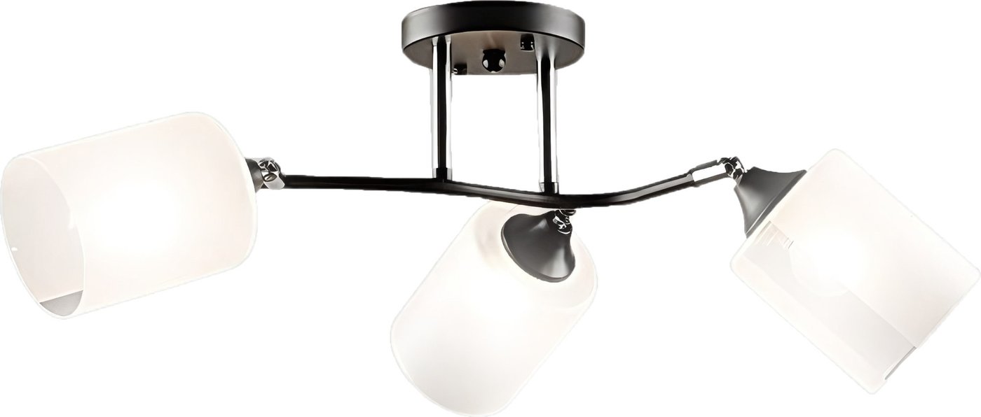 

Припотолочная люстра Aitin Pro НПБ 02-3x60-101 K2316/3 (черный/хром)