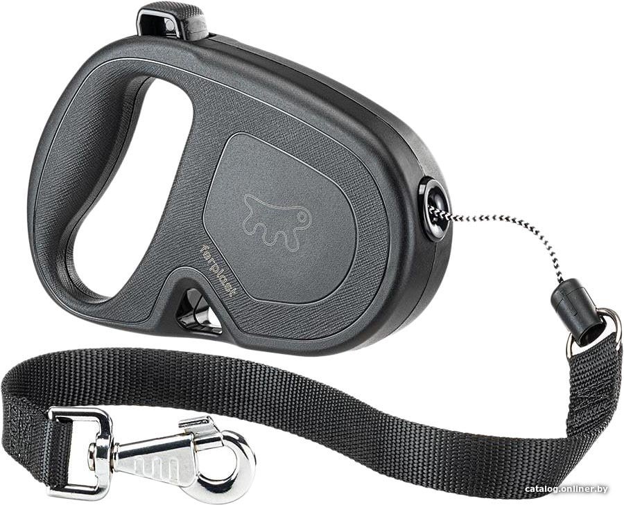 Поводок-рулетка Ferplast Flippy One Cord L 75094017 (черный)