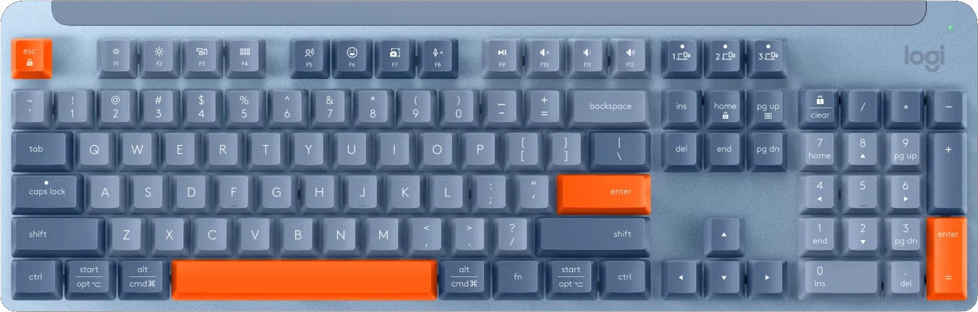 Клавиатура Logitech Signature K865 920-012186 (серо-голубой, нет кириллицы)
