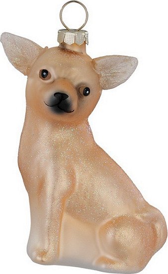 

Елочная игрушка Inge's Christmas Figural Glass Ornaments Чихуахуа (собака) 64906H120