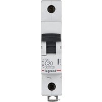 Выключатель автоматический Legrand RX3 1P C 20A 4.5кА 1M 419665