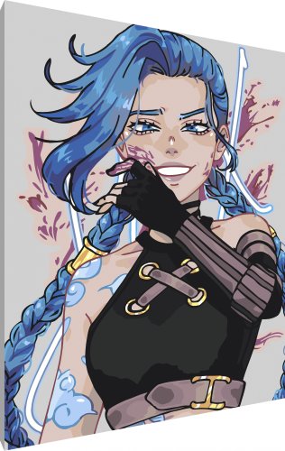 Картина по номерам Школа талантов Джинкс из Аркейна 2037252533114