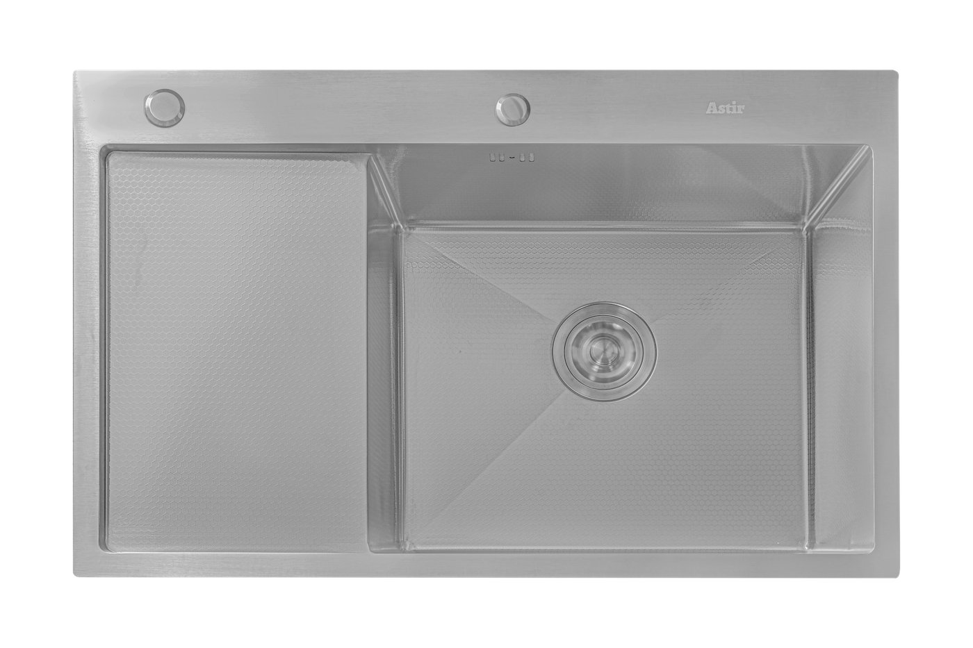 

Кухонная мойка Astir Decor Satin C78x51R (с сифоном, дозатором и коландером)