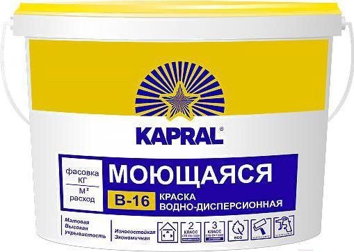 

Краска Kapral B-16 7.5 кг (белый)