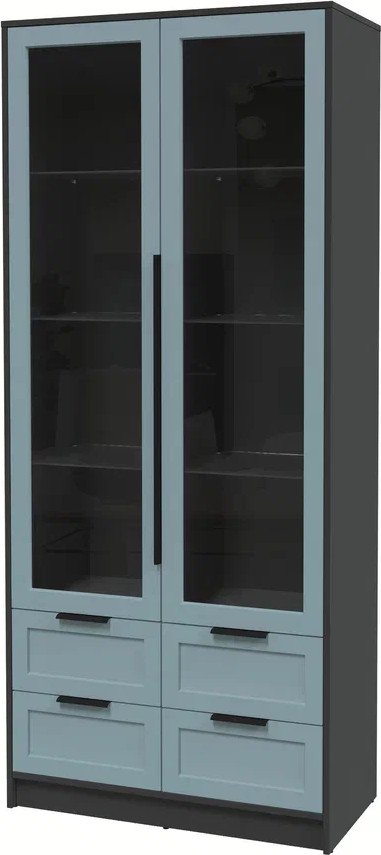 

Шкаф-витрина Интерлиния Концепт Тренд КТ-ШВ2 (антрацит/океан)