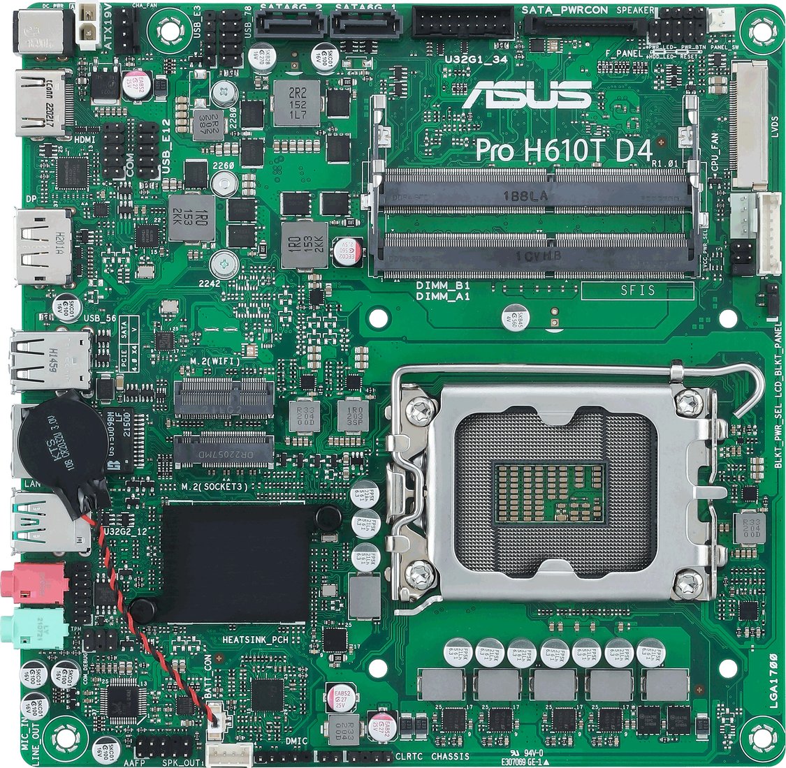 

Материнская плата ASUS Pro H610T D4-CSM