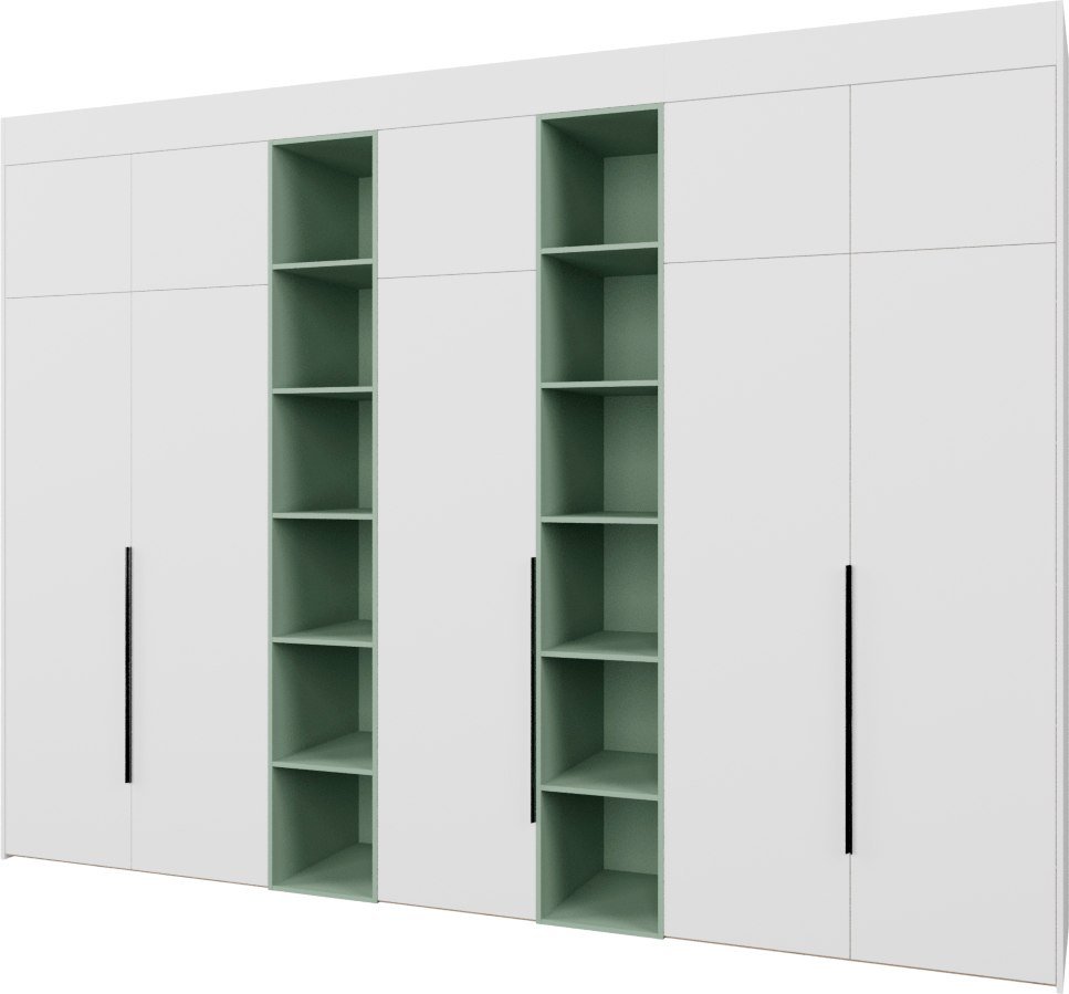 

Шкаф распашной Рэйгрупп Рэй S245-В17-1-EBZ В17-1 (дуб элисон/белый премиум/зеленый самшит)