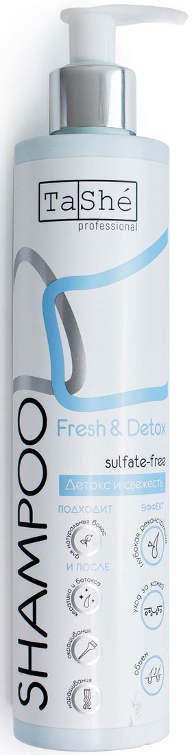 

Шампунь TaShe Professional Бессульфатный Fresh & Detox 300 мл