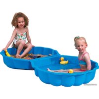 Песочница Paradiso Toys с крышкой ракушка T00752 (голубой)