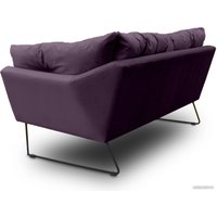 Диван Brioli Анико двухместный (V7/фиолетовый)