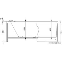 Ванна Aquanet Graciosa 150x90 R