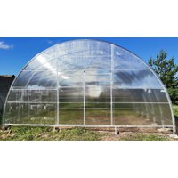 Теплица КомфортПром двухстворчатая 40x20/1 6x6 м (TitanPlast 3.8 мм)