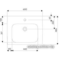 Умывальник Kolo Modo 60x48.5 [L31960]