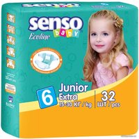 Подгузники Senso Baby Ecoline Junior Extra 6 (32 шт)
