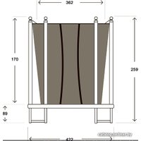 Батут Hasttings Classic (426 см, зеленый)