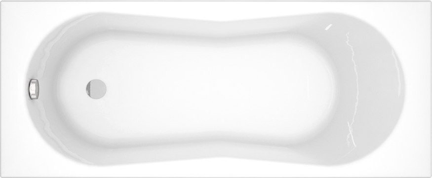 

Ванна Cersanit Nike 170x70 с ножками со смесителем Brasko Black однорыч. (с сифоном Prime)