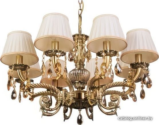 Подвесная люстра Abrasax Sylvia L.8110-8BR CRISTAL-SHADE