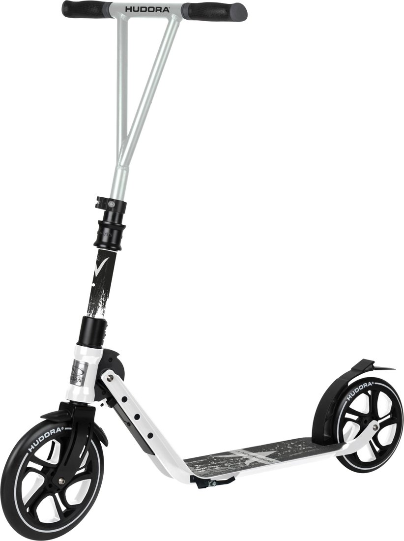 

Двухколесный подростковый самокат Hudora Big Wheel Generation V 230 14116 (белый)
