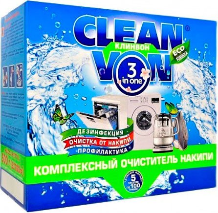 

Средство для удаления накипи CleanVon Комплексный очиститель (500 г)