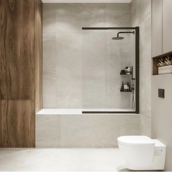 Стеклянная шторка для ванны Benetto Slide Open BEN-801-BLT