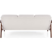 Диван Halmar Milano 3S tap. Castel 04 (светло-бежевый/орех)