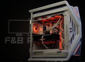Компьютер ООО "ФэндБиГрупп" RTX 5090, Ryzen 9-9950X3D, 128GB DDR5, 4TB PCI 5.0 (белый)