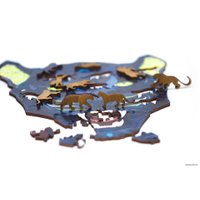 Пазл Eco-Wood-Art Пантера L в деревянной упаковке (490 эл)