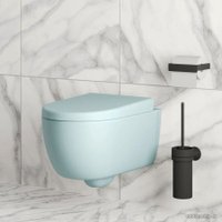 Сиденье для унитаза Ambassador Abner 102T20801 (голубой матовый)