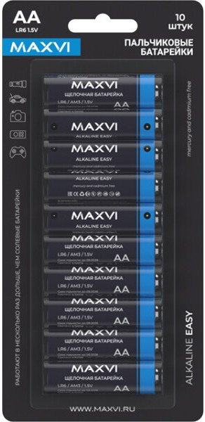 

Батарейка Maxvi MBLR6ES10 AA 10шт