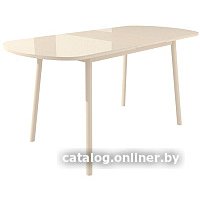 Кухонный стол Мебель Импэкс Leset Мидел (металл кремовый/стекло кремовое)