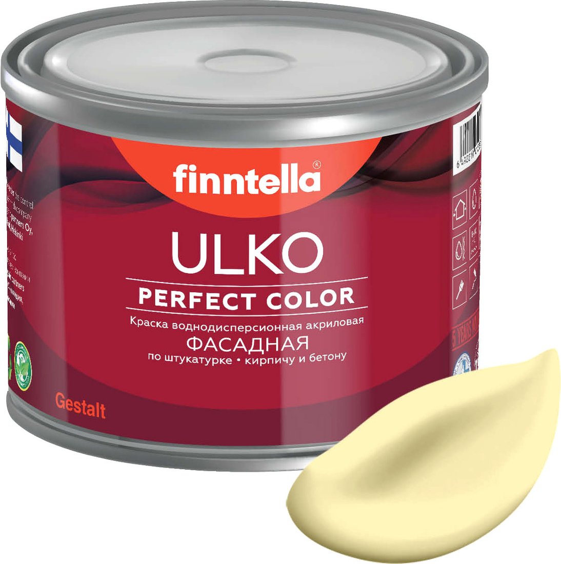 

Краска Finntella Ulko Sade F-05-1-9-FL116 9 л (светло-желтый)