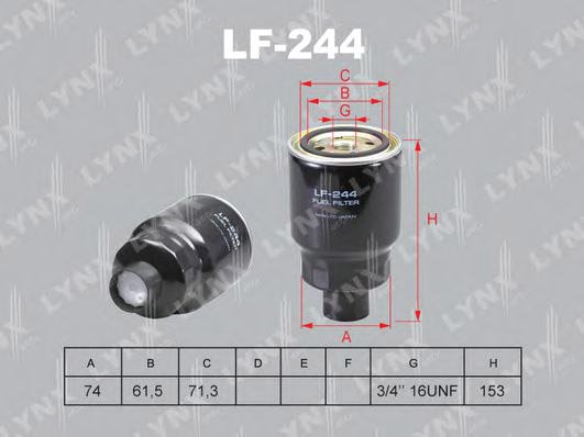 

Топливный фильтр LynxAuto LF244
