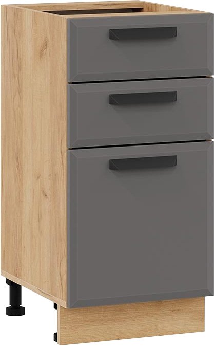 

Шкаф напольный Трия Тиана 1Н4Я3 (дуб крафт золотой/асфальт супермат)