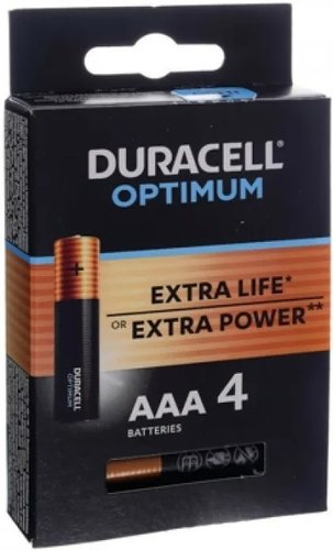 DURACELL Optimum AAA 4 шт. LR03/MX2400