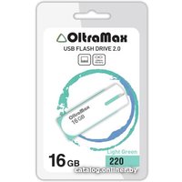 USB Flash OltraMax 220 16GB (светло-зеленый) [OM-16GB-220-Light gr]