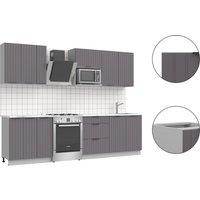 Готовая кухня Arvento АНТА-плюс 2.2м (графит)