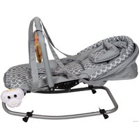 Шезлонг ForKiddy Enjoy Plus (серый в круги)